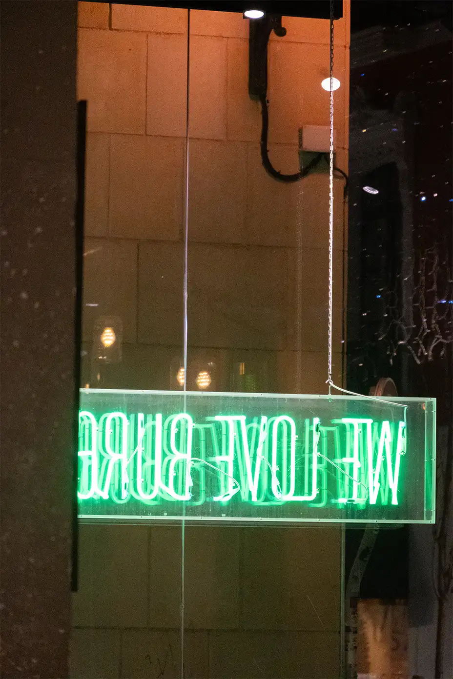 Bande neon restaurant, photographe culinaire de Rouen