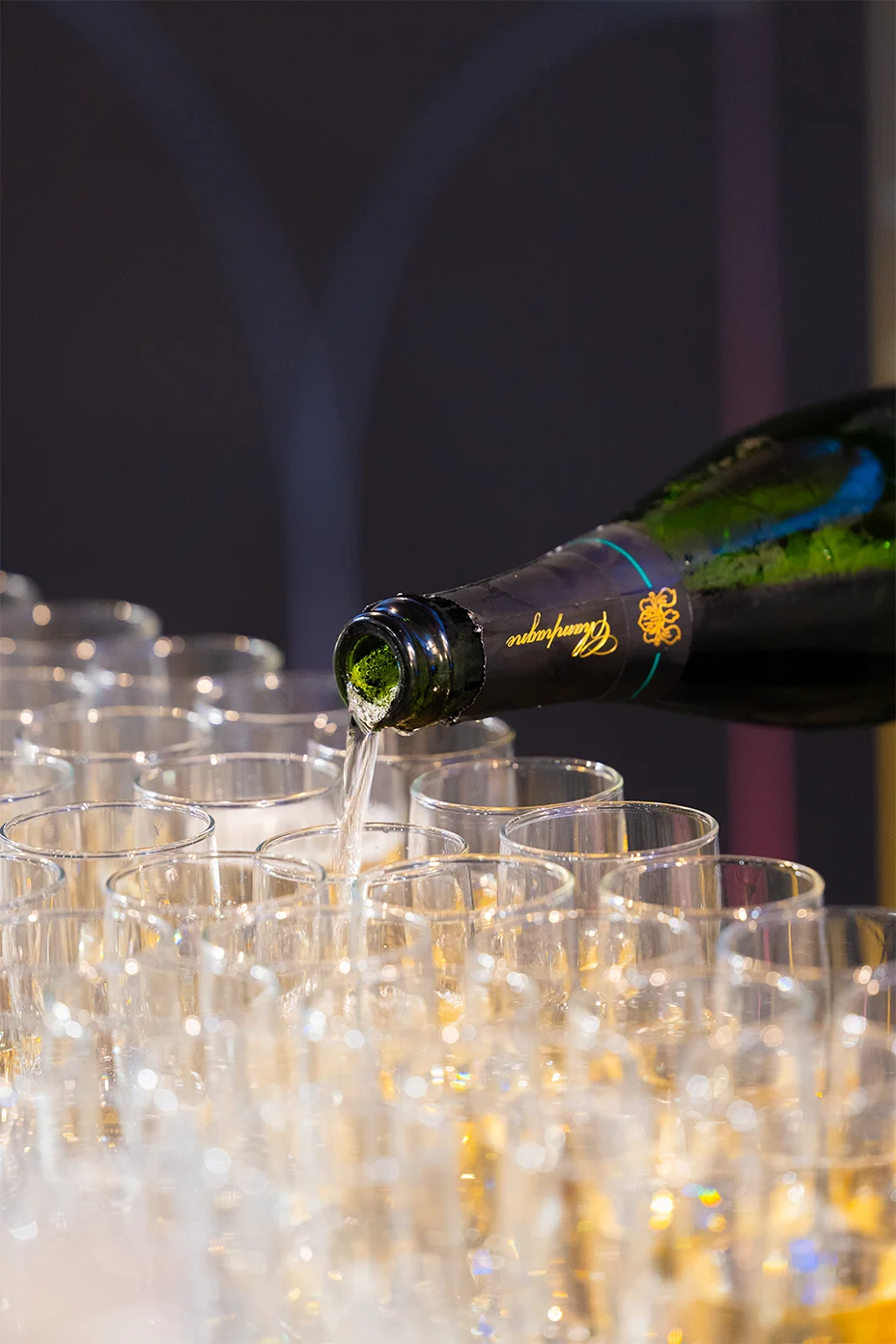 Service champagne, photographe culinaire de Rouen